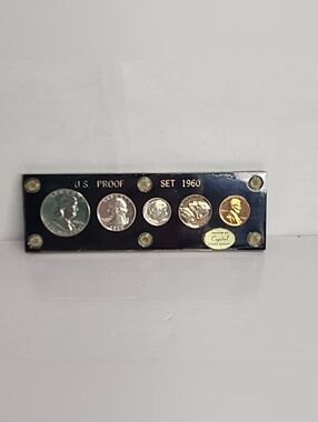 1960 United States Proof Set housed in a SEALED Capital Acrylic  Coin Holder.